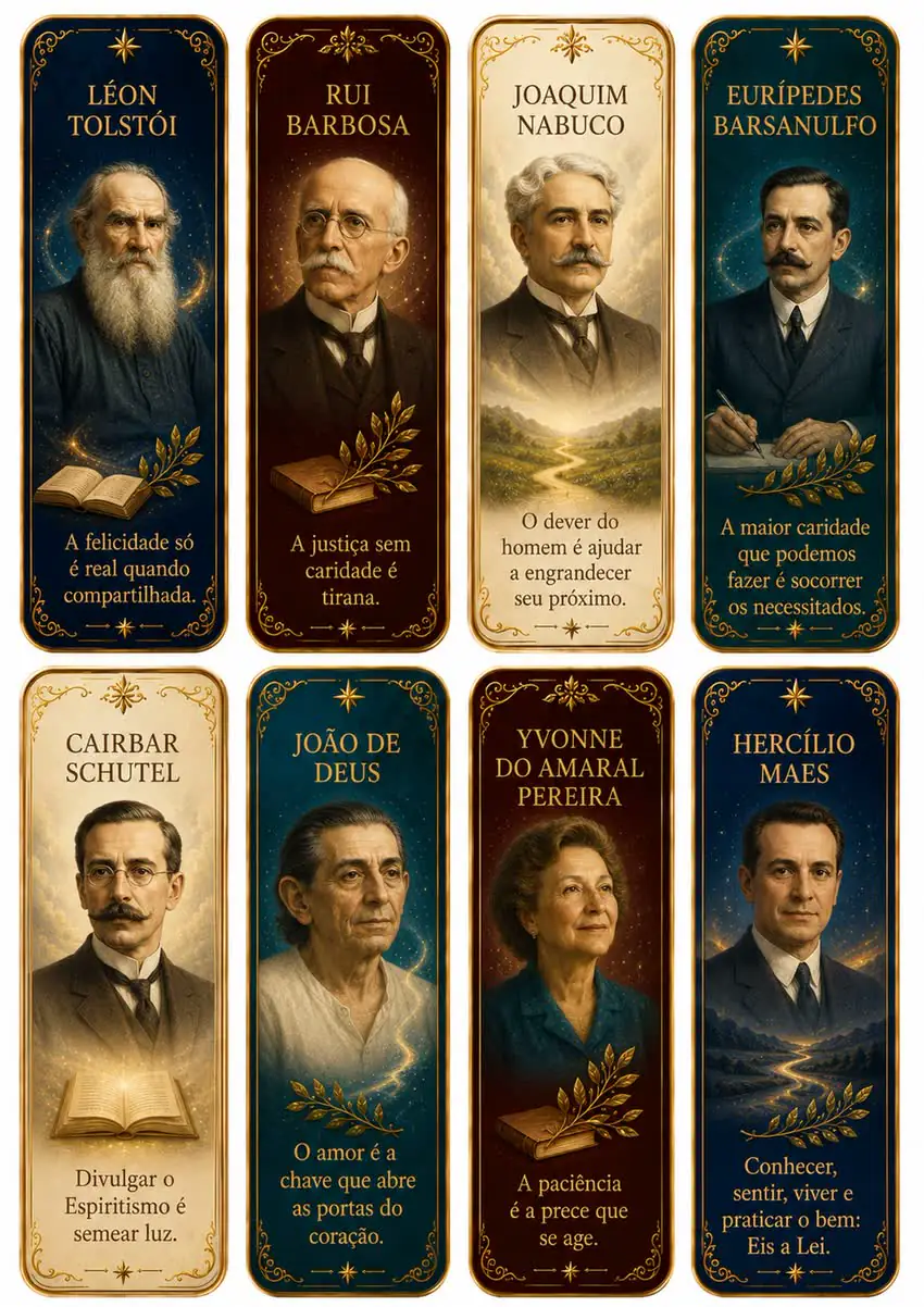 Marcadores com pensadores e expoentes ligados à Doutrina Espírita